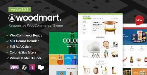 WoodMart Theme GPL v7.1.2 - Multipurpose Responsive WooCommerce WP Website WoodMart Theme GPL v7.1.2 - Multipurpose Responsive WooCommerce WP Website - Image 1